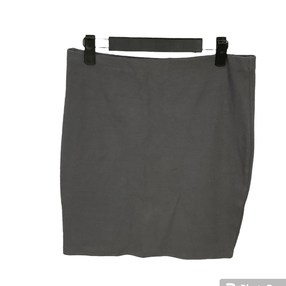 Aritzia Wilfred Free Womens Gray Cotton Spandex Sheath Pencil Skirt Size L H2